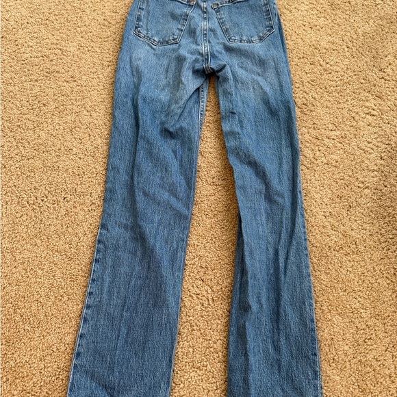 Abercrombie & Fitch Blue Flare Wide Leg Jeans - Picture 2 of 6